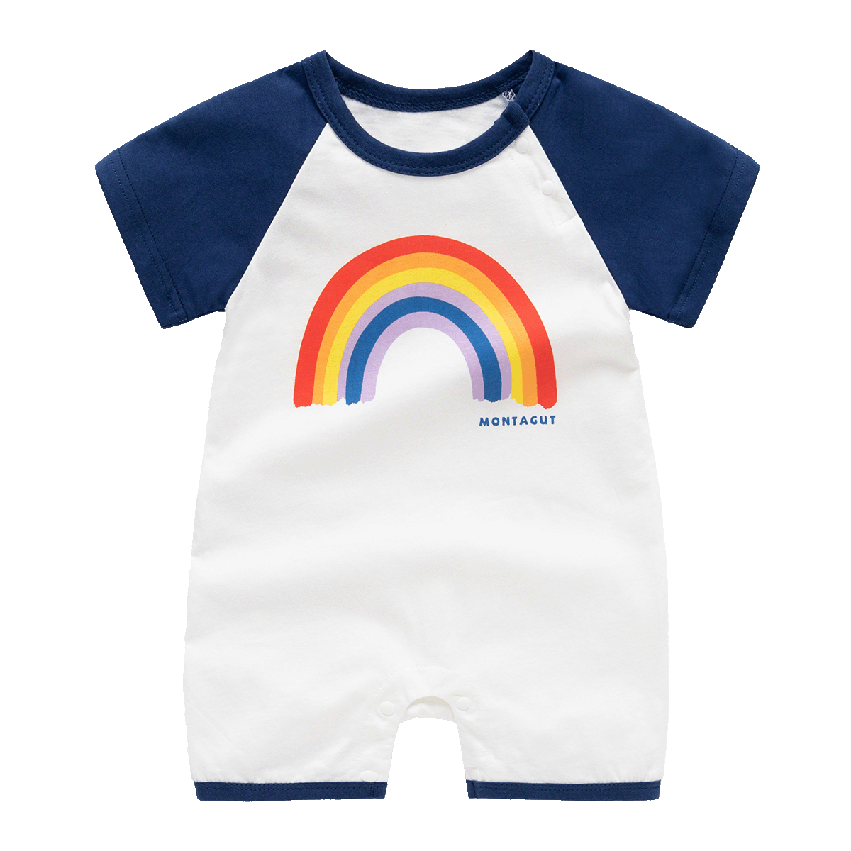 梦特娇 【纯棉透气】夏款婴儿连体衣男宝宝哈衣纯棉睡衣爬服儿童连体服 22.7元