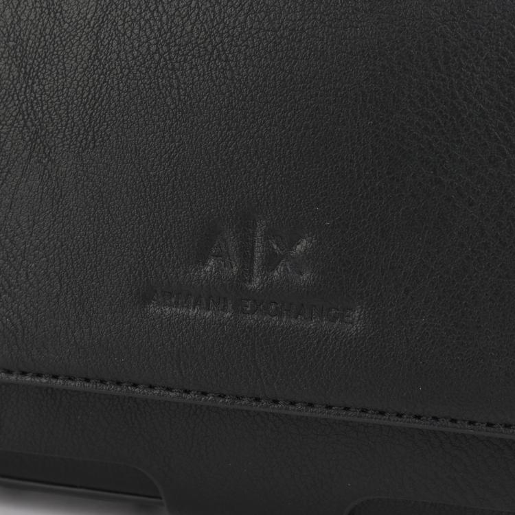 Armani Exchange 女士logo大容量时尚潮搭手提单肩包 In Black