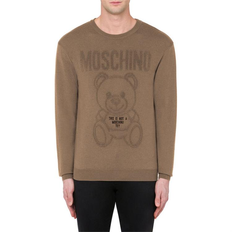 MOSCHINO 男士泰迪熊羊毛套衫