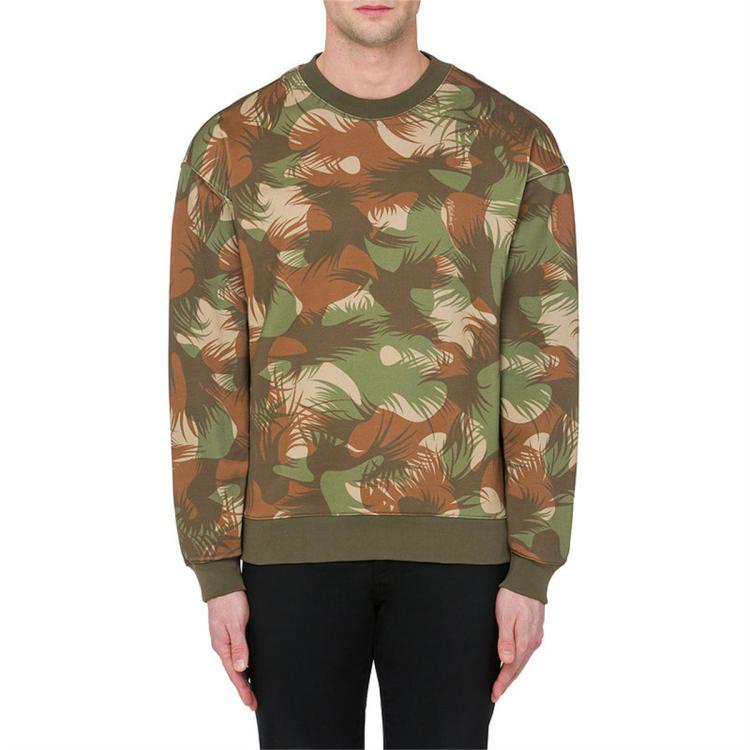 Moschino 男士camouflage Print卫衣 In Gray