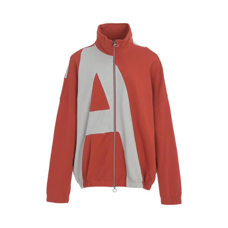 Armani Exchange 【100%棉】男式潮流撞色拼接风都市休闲长袖翻领外套 In Red