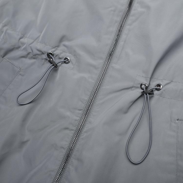 ARMANI EXCHANGE ARMANI EXCHANGE 女式时髦高级设计感防风抽绳中长款棒球领夹克开衫外套