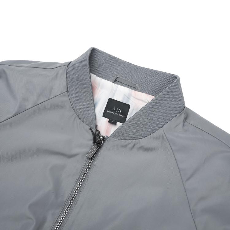 ARMANI EXCHANGE ARMANI EXCHANGE 女式时髦高级设计感防风抽绳中长款棒球领夹克开衫外套