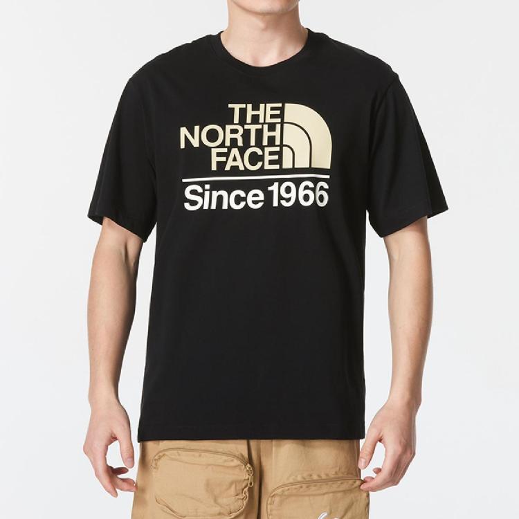 The North Face 圆领短袖男装上衣休闲舒适透气跑步健身训练运动t恤 In Black