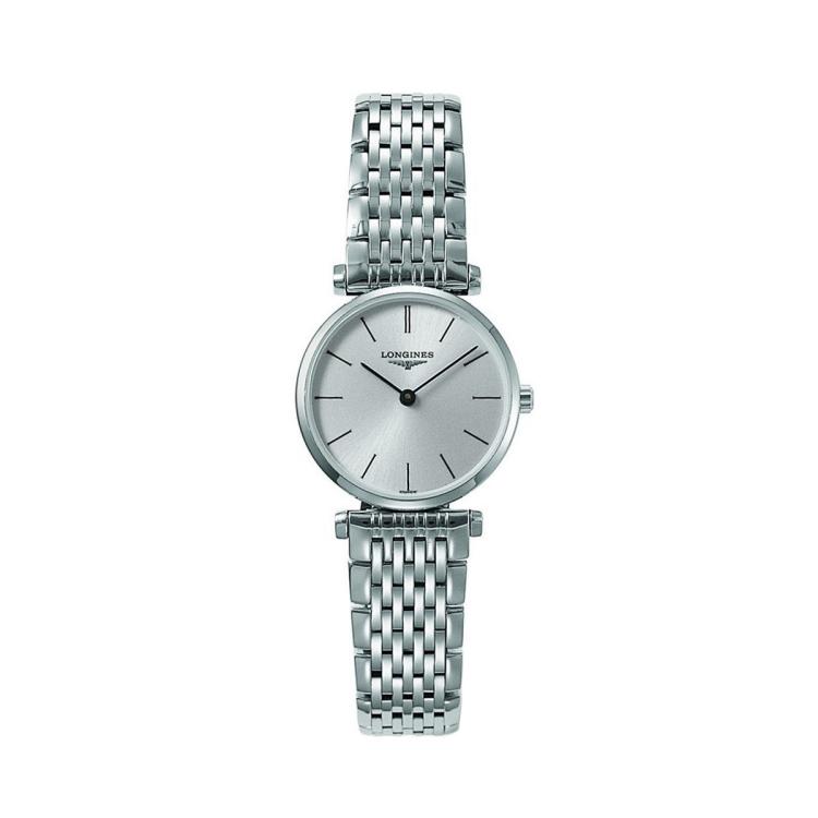 Longines 浪琴 嘉岚简约小表盘百搭钢带女士石英手表 In Metallic