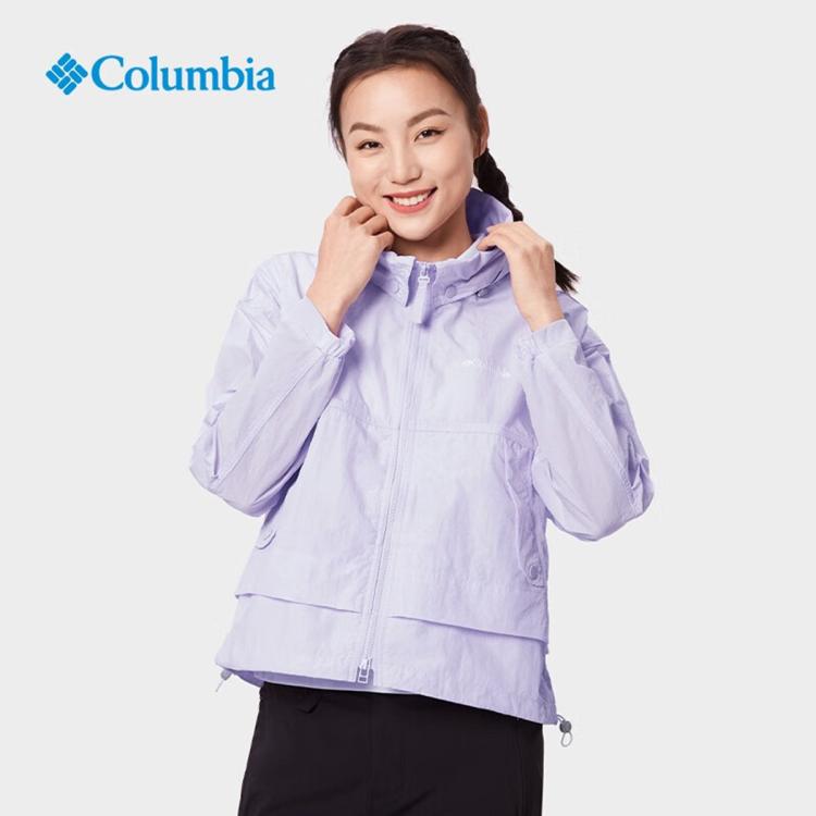 Columbia 女子城市户外系列时尚夹克连帽运动外套 In Purple