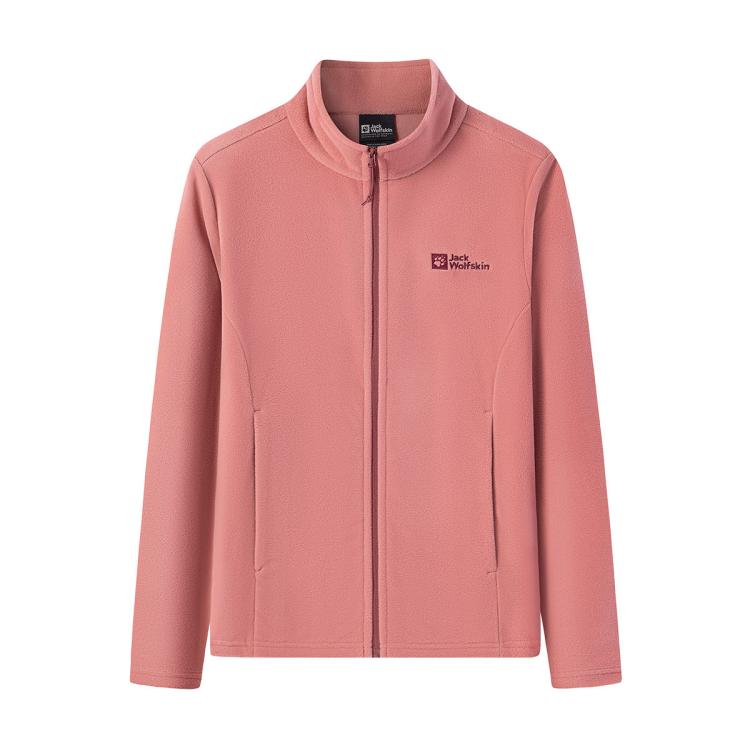 Jack Wolfskin 狼爪抓绒衣24秋冬女式户外运动休闲保暖外套 In Pink