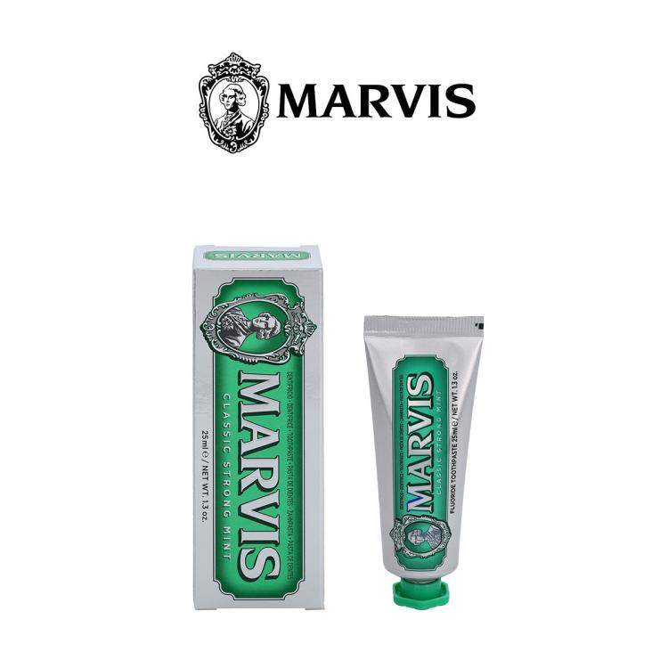 MARVIS 玛尔仕经典强力薄荷森林旅行洁齿牙膏 清新呵护牙龈 25ml