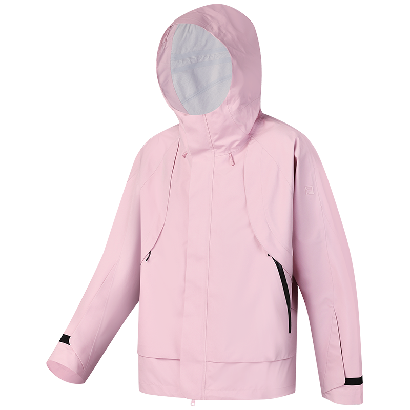 FILA 【情侣款】户外运动外套男女同款简约百搭舒适防水宽松连帽冲锋衣 849元