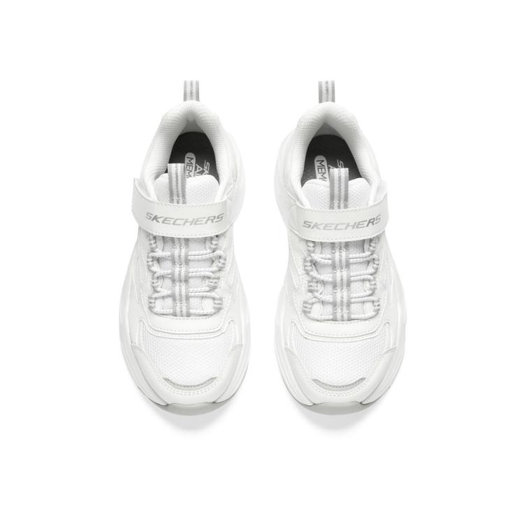 斯凯奇 【熊猫鞋】女中大童|秋冬魔术贴儿童板鞋老爹鞋舒适休闲运动