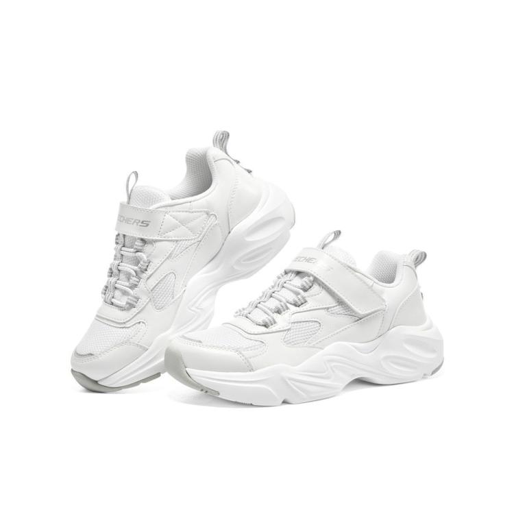 斯凯奇 【熊猫鞋】女中大童|春夏魔术贴儿童板鞋老爹鞋舒适休闲运动