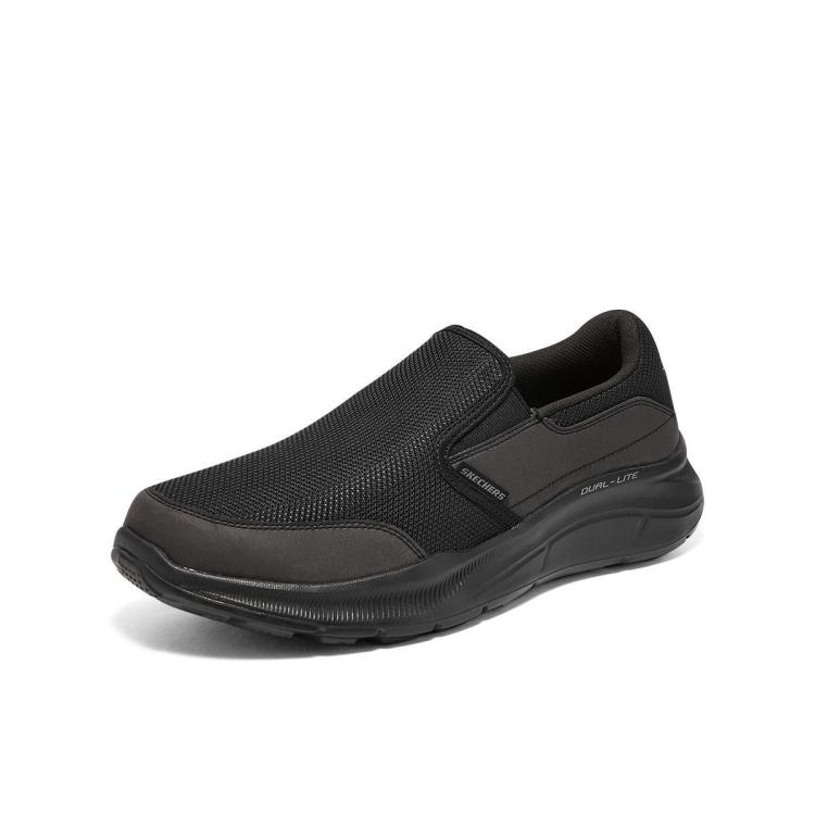 斯凯奇 【宽鞋头】男鞋一脚蹬男休闲鞋健步鞋复古休闲鞋男士缓震春夏季