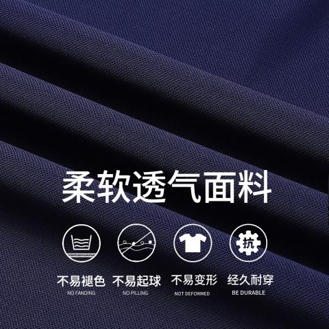 德尔惠 夏季翻领冰丝POLO衫男式时尚亲肤百搭休闲短袖清爽透气T恤男 图片 2