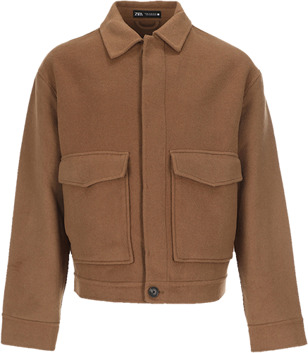 ZARA 【纯色系】男式极简韩系绅士气质日常通勤休闲翻领外套 251元