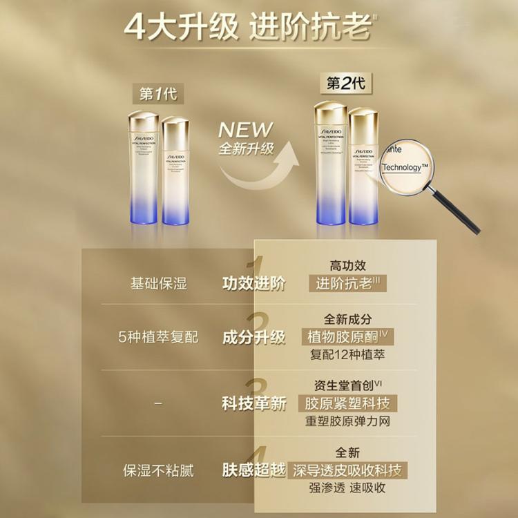 资生堂 资生堂悦薇智感紧颜亮肤水乳套装抗初老保湿紧致国际版节日礼物