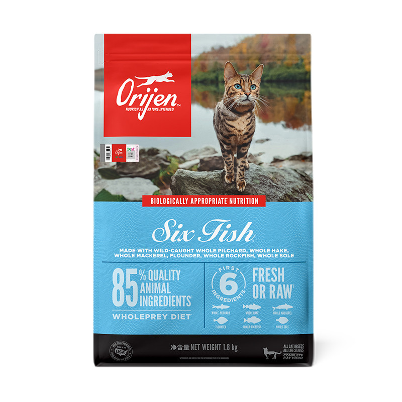 ORIJEN 原始猎食渴望六种鱼配方猫粮1.8kg