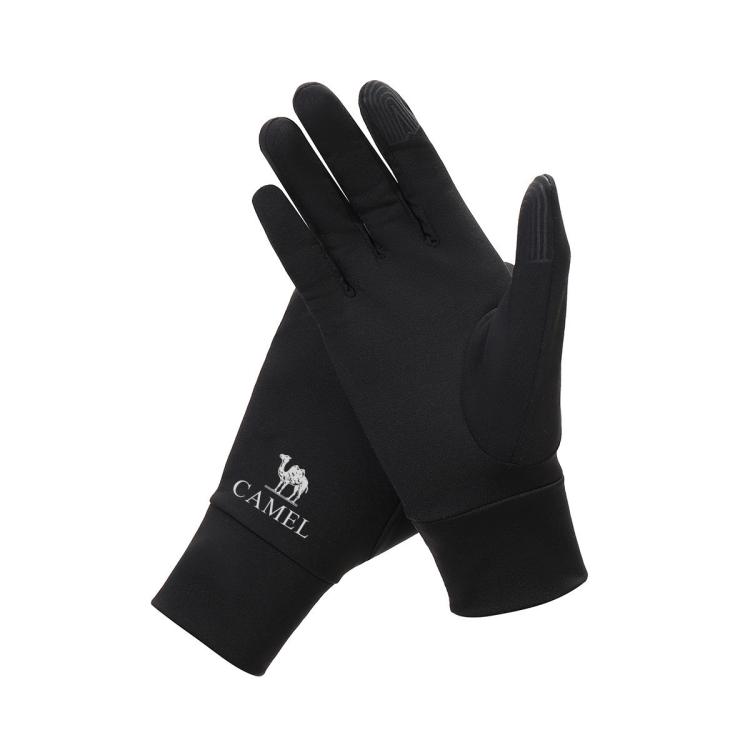 骆驼 触屏手套跑步骑行防滑加绒保暖运动手套中性运动手套薄款手套