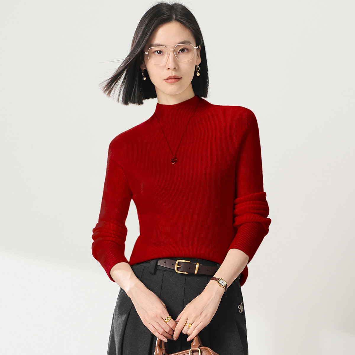 ���� ��ë��100����ëë��Ů�ﶬ�����Ů�ڴ�߼��п��⴩��֯С��89Ԫ����V��Ա�۸���ͣ�