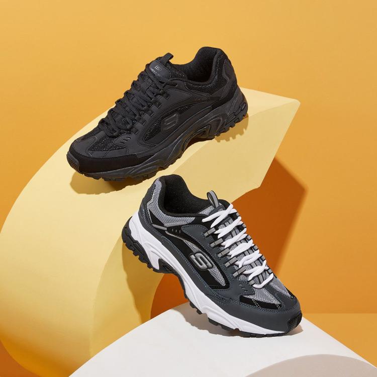 斯凯奇 【D'LITE老爹鞋】男鞋运动休闲鞋男跑步鞋舒适缓震耐磨秋冬