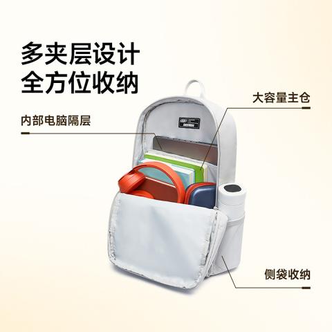 斯凯奇 【开学季】经典爆款大容量男女款大学生双肩包女初中高中生书包 图片 4