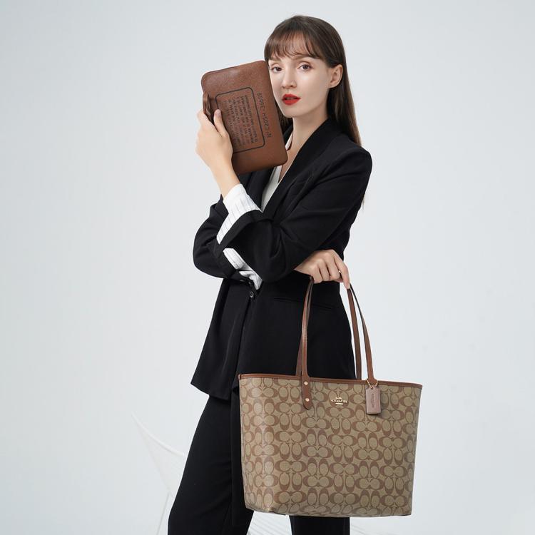 COACH 【全国联保】蔻驰City 33托特子母包单肩手提包36658