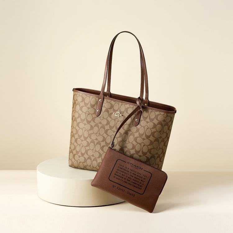 COACH 【全国联保】蔻驰City 33托特子母包单肩手提包36658