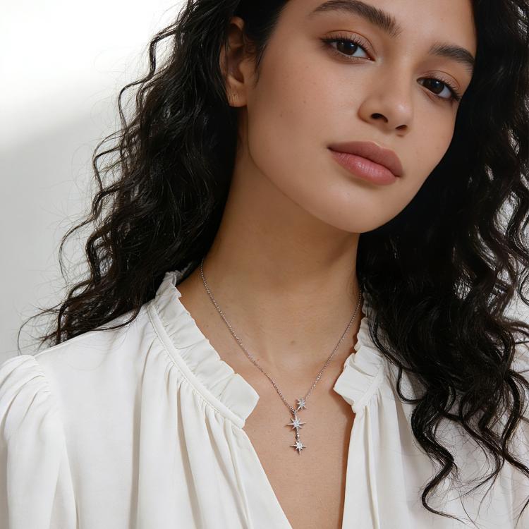 apm MONACO 明星同款Baby六芒星925银项链甄选好礼送女友AC5890OX