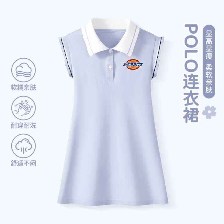 Dickies ŮͯPolo����ȹ ѧԺ���˶��� �д�ͯ ��װ�� 67Ԫ