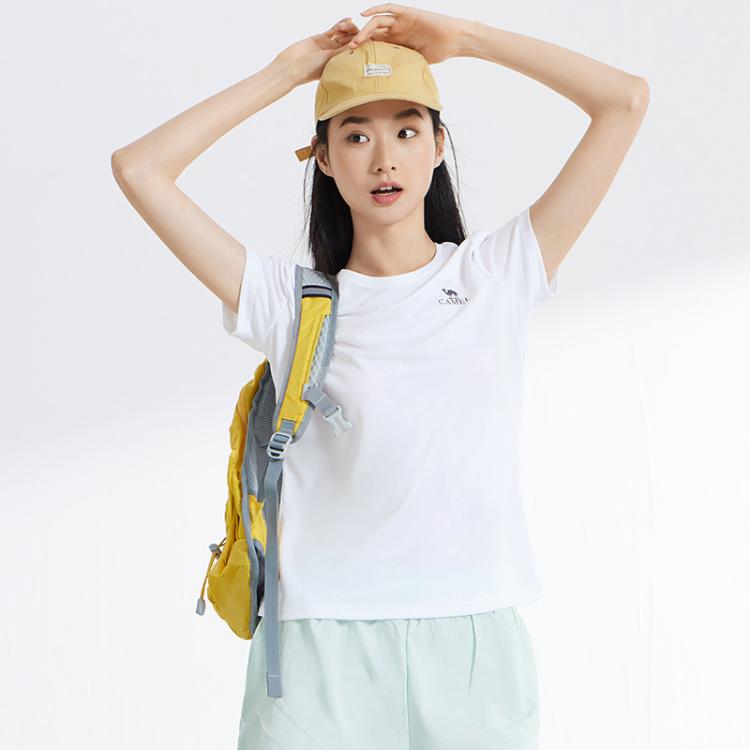 骆驼 【速干】夏季半袖运动健身冰爽透气上衣短袖t恤男士女士情侣款