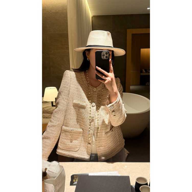 大婉酱 【奢感小香风外套】微胖大码韩版气质高级千金感外套26新女上衣