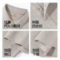 德尔惠 【重磅棉面料】男士简约百搭短袖POLO衫夏季日常通勤翻领T恤 图片 7