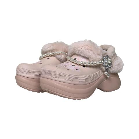 CROCS 卡骆驰CROCS梅花雪暖棉ClogBAE洞洞鞋女款凉鞋凉拖 图片 3