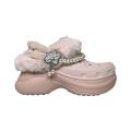 CROCS 卡骆驰CROCS梅花雪暖棉ClogBAE洞洞鞋女款凉鞋凉拖 图片 1