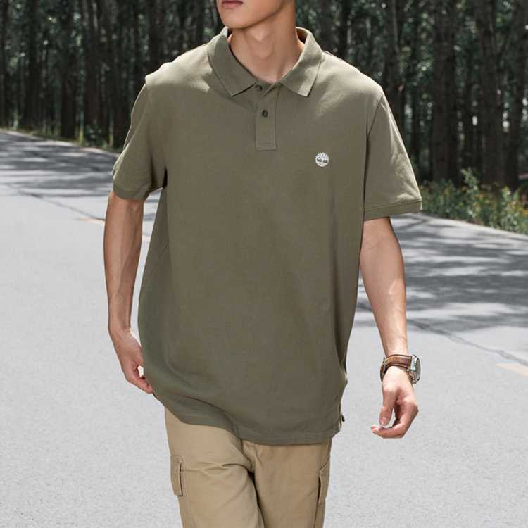 TIMBERLAND 夏季款翻领短袖男装上衣休闲跑步时尚潮流潮流日常户外男式POLO衫