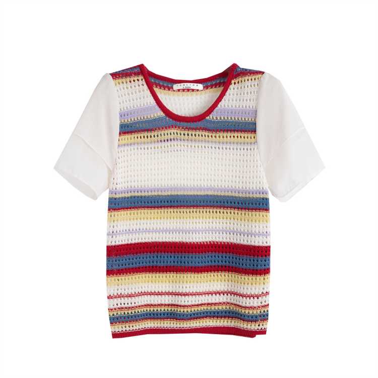 ��ʨ 2025�ļ�Ů��ϵ������֯��ɫ����ƴ����֯����ͷ���� 26.5Ԫ