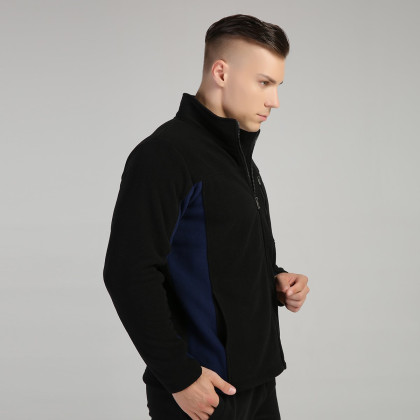 经典舒适 男士简约休闲拉链衫 时尚百搭男运动外套男