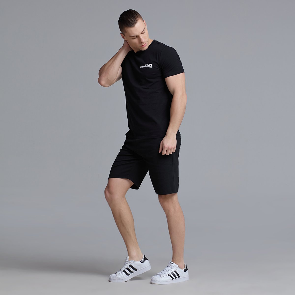 简约舒适 男士休闲短袖t恤套装 运动系列