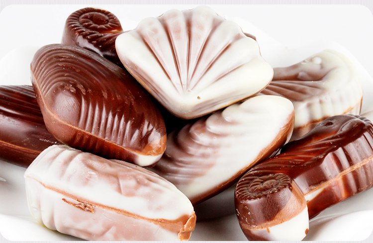 贝壳形夹心巧克力礼盒装休闲零食情人节礼物195克