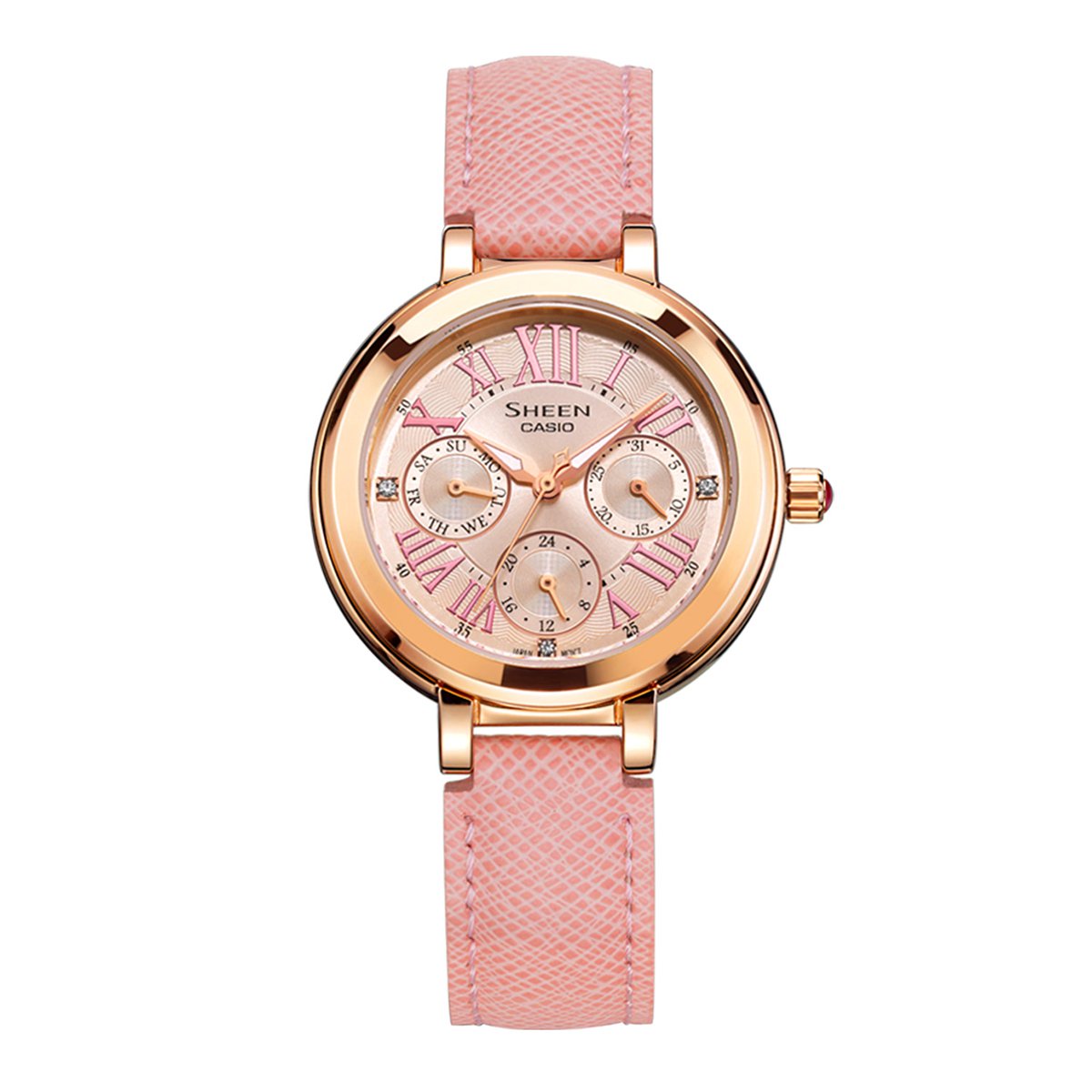 人气款sheen系列甜美时尚防水石英女士手表