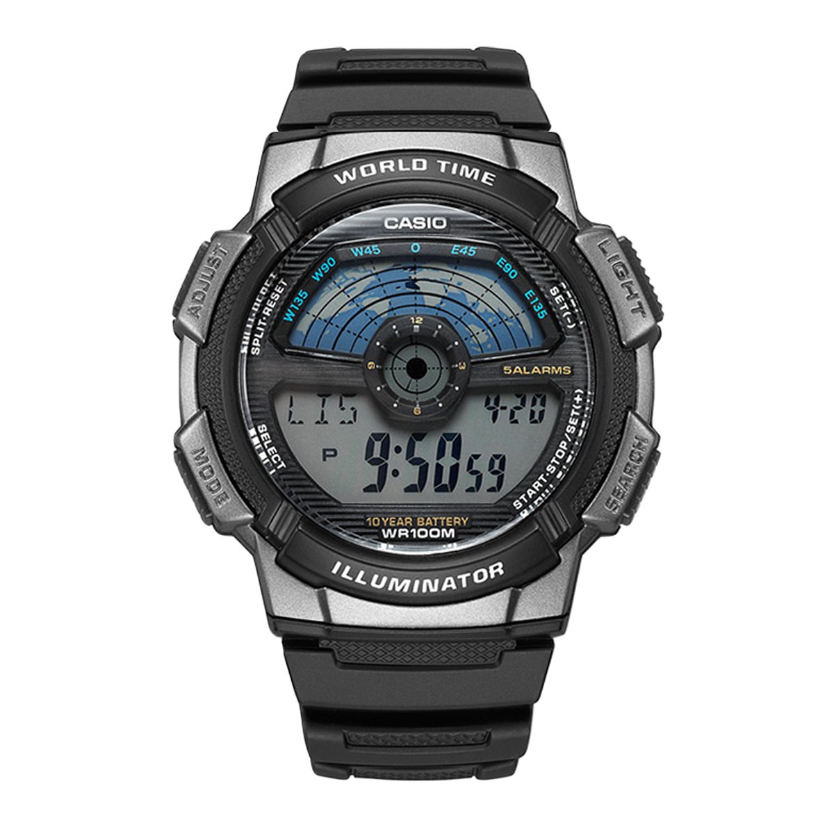 人气款指针系列防水多功能运动石英男士手表