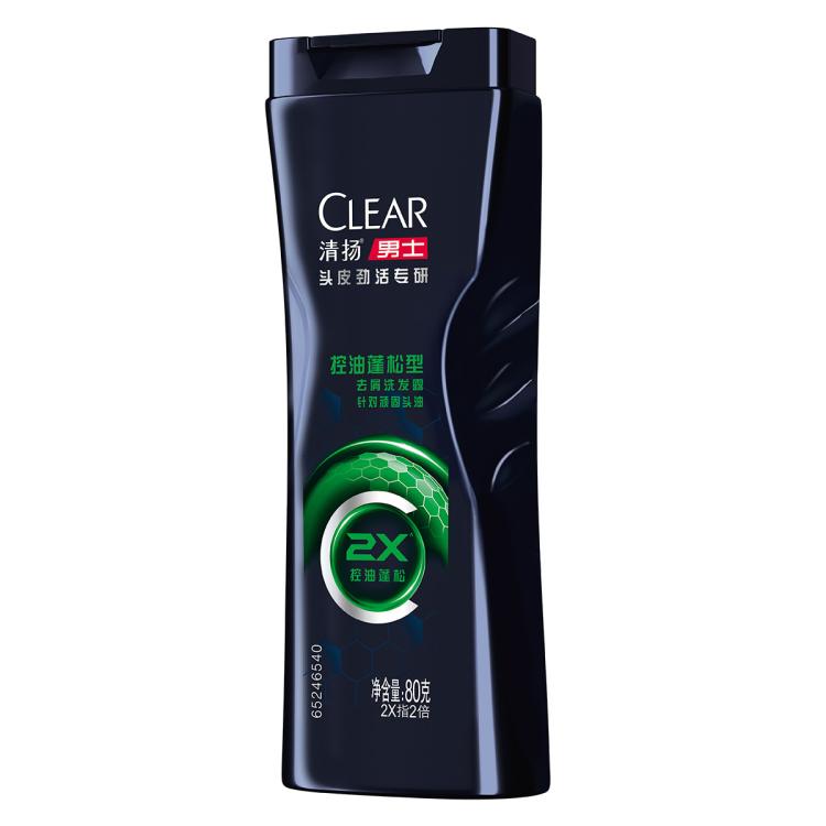 清扬 清扬男士头皮劲活专研控油蓬松型去屑洗发露洗发水80g 图 5