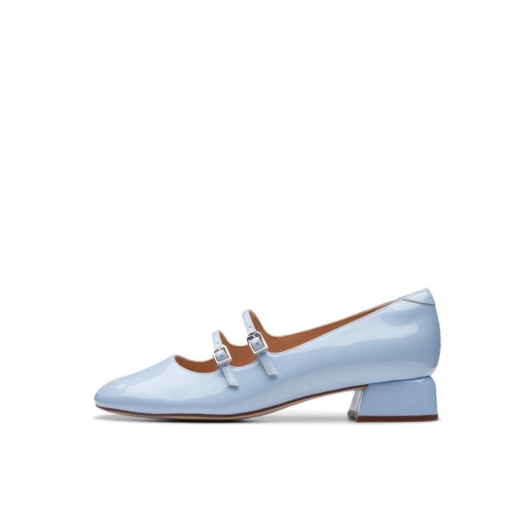 Clarks 女鞋非正式学院风复古方根玛丽珍鞋 黛丝小姐系列 In Blue