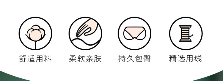 性感蕾丝边舒适透气亲肤底裆内裤女中腰弹力提臀女士内衣内裤