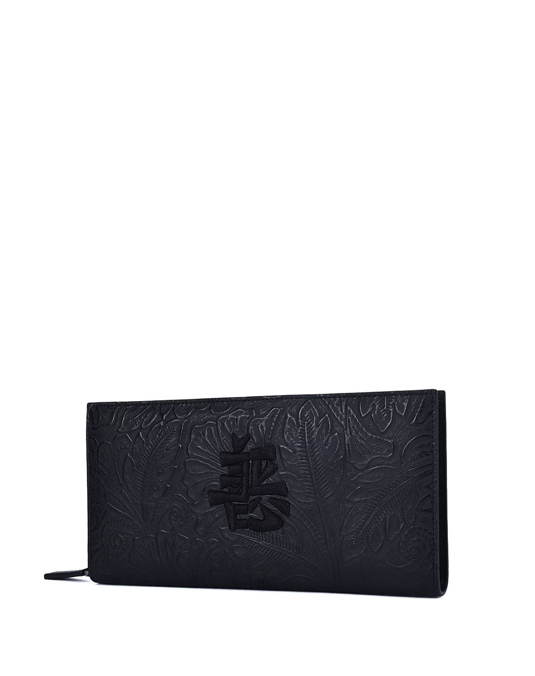 初弎&draconite男女包初弎复古菱纹长款文字刺绣钱包44011_唯品会