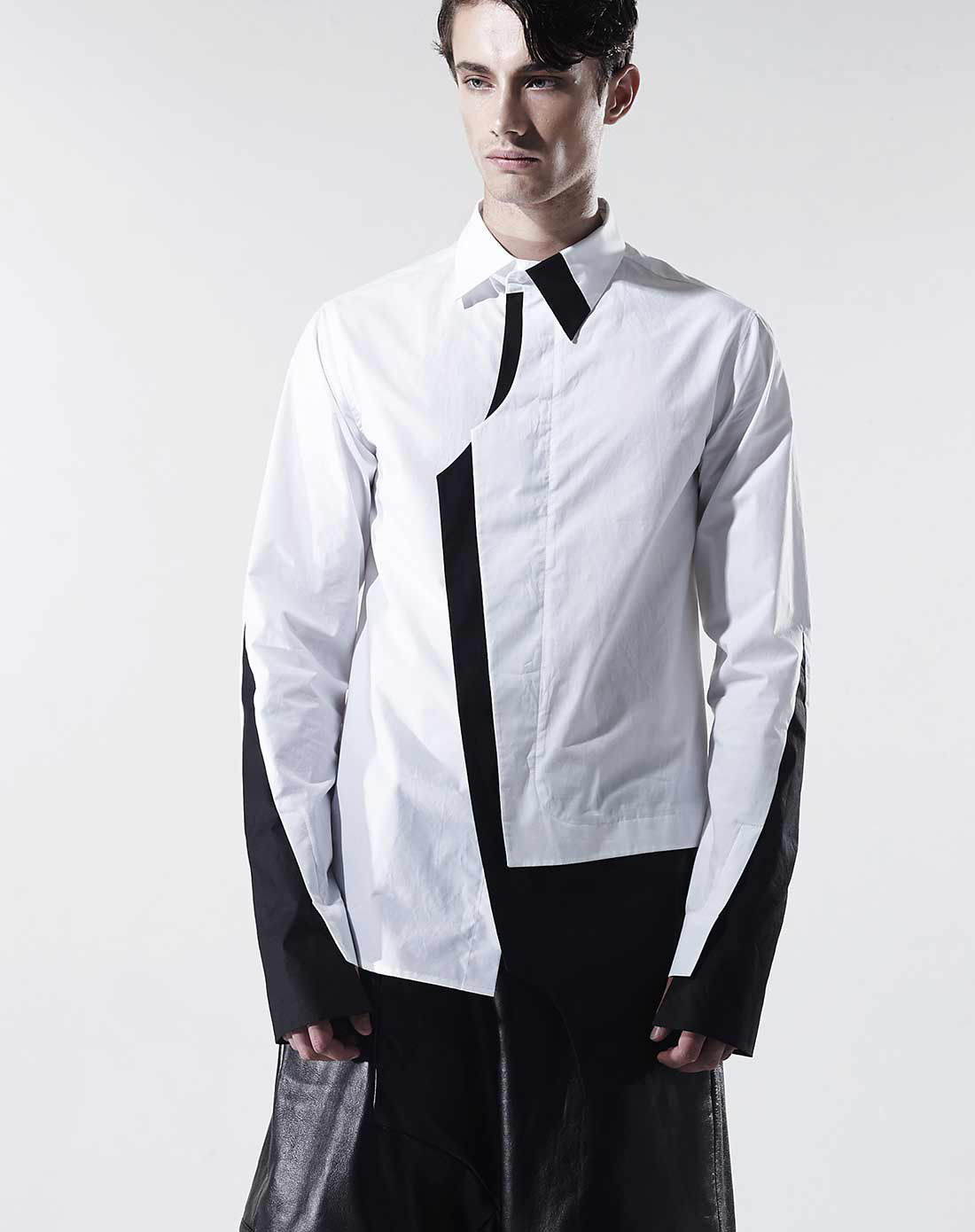 d2c前襟男款休闲衬衫