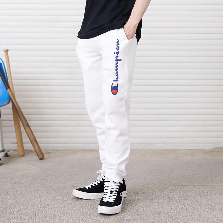 CHAMPION Champion 【品牌直营】男士印花潮牌修身直筒休闲长裤卫裤时尚休闲系列