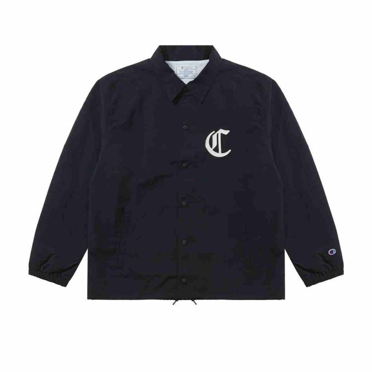 Champion 【品牌直营】秋冬男款运动潮流开襟夹克外套 In Black