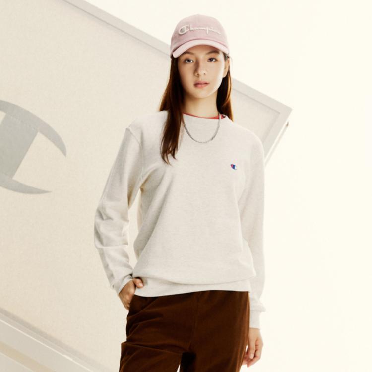 CHAMPION Champion 【品牌直营】秋冬情侣款潮流运动宽松小C标logo百搭长袖卫衣