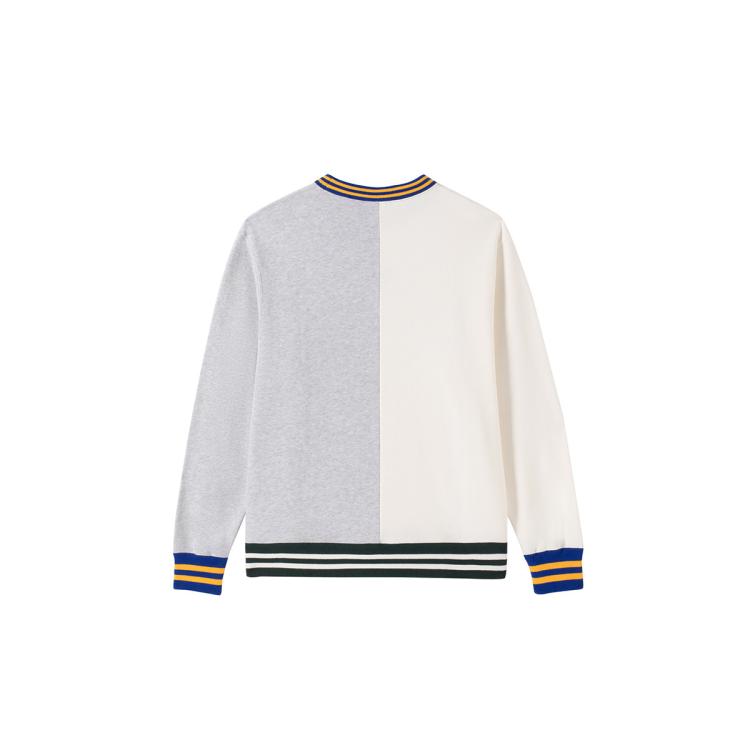 CHAMPION Champion 【品牌直营】秋冬圆领套头卫衣男圆领拼接时尚LOGO休闲纯棉