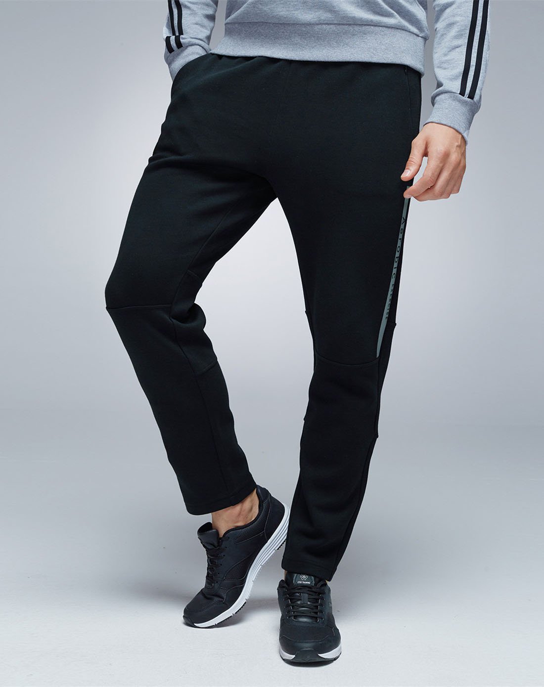 时尚休闲保暖 男款针织长裤